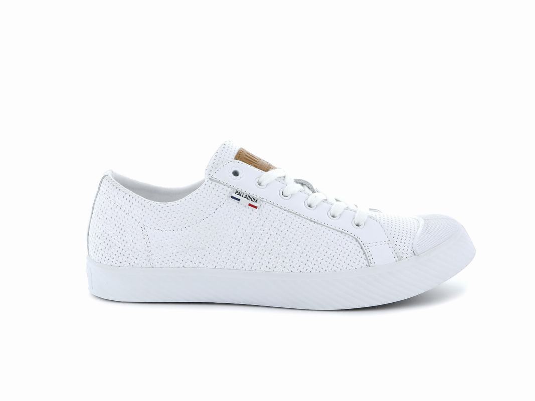 Palladium Pallaphoenix Og Leather Mens Low Top Sneakers White Australia [PRBSKX-984]